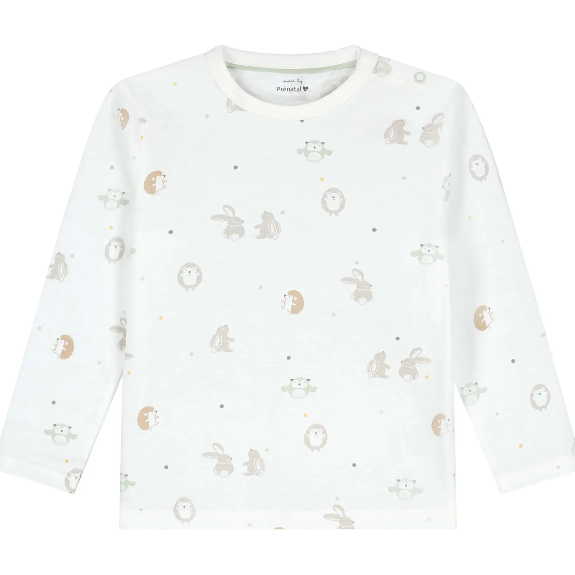 Prénatal peuter pyjama Kleine Vriendjes wit