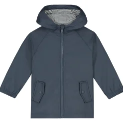 Prénatal peuter regenjas lange mouwen effen blauw