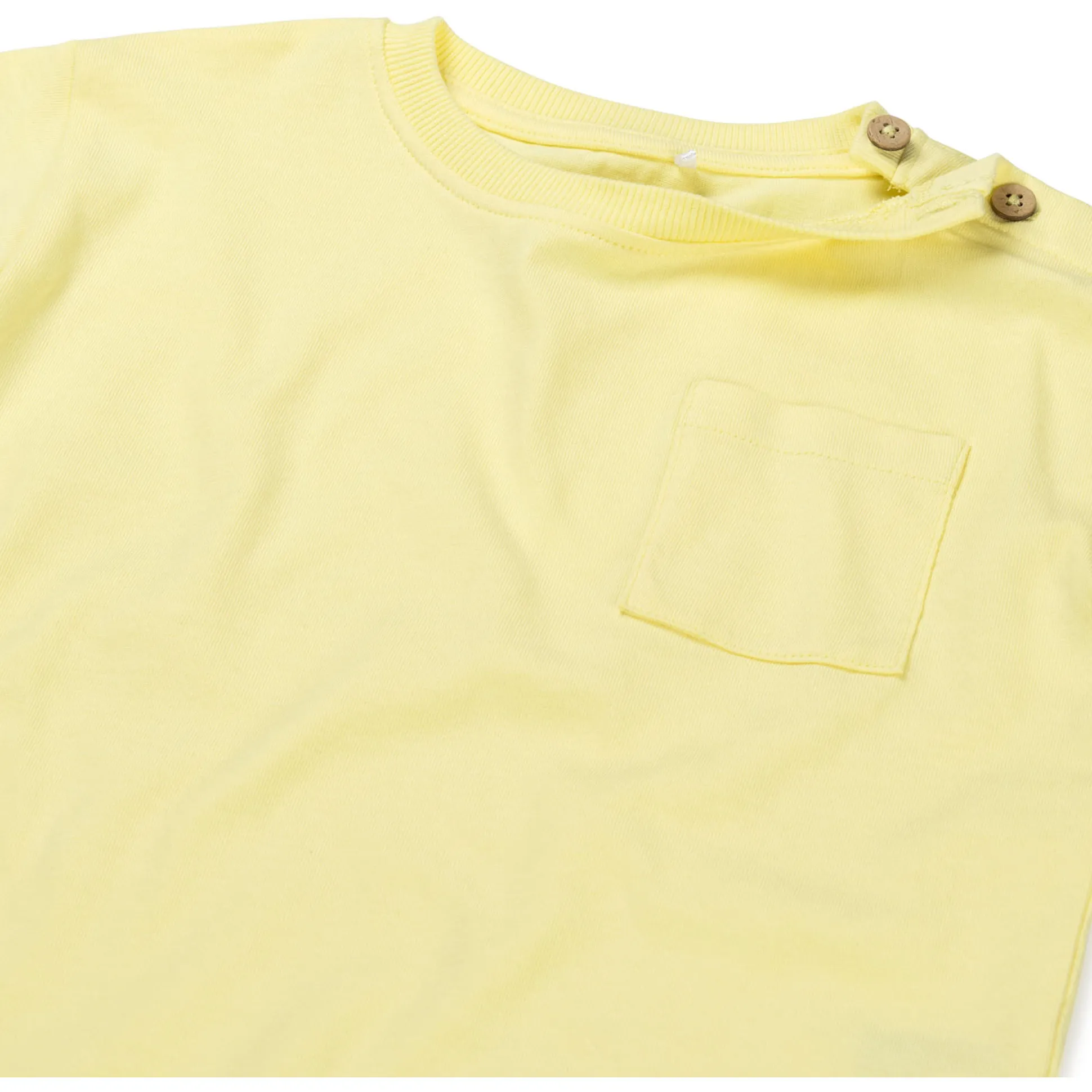 Prénatal peuter shirt korte mouwen effen geel