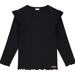 Prénatal peuter shirt lange mouwen effen zwart