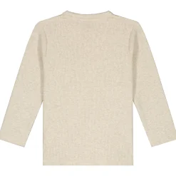 Prénatal peuter shirt lange mouwen effen bruin
