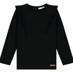 Prénatal peuter shirt lange mouwen effen zwart