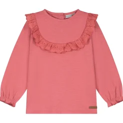 Prénatal peuter shirt lange mouwen effen roze