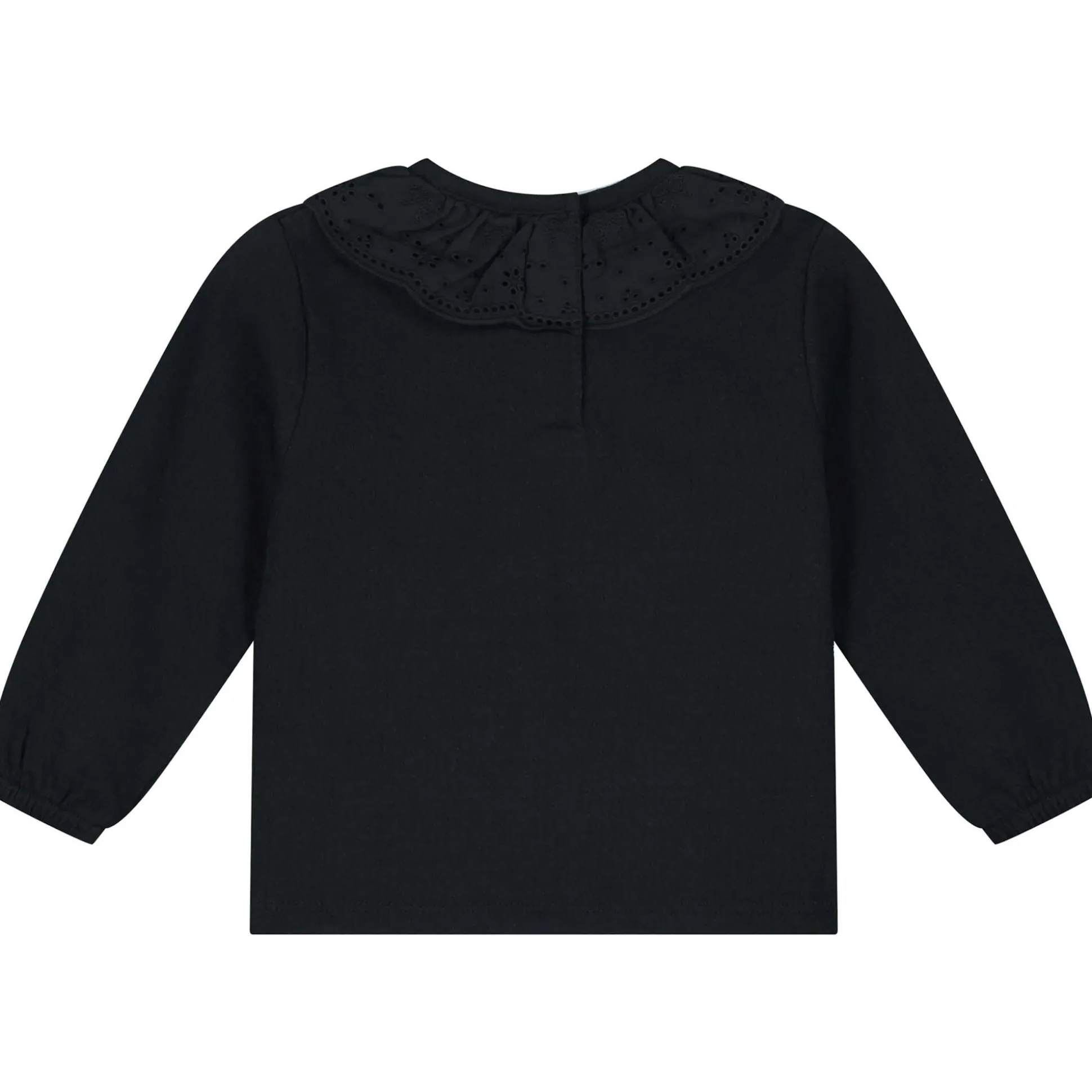 Prénatal peuter shirt lange mouwen effen zwart