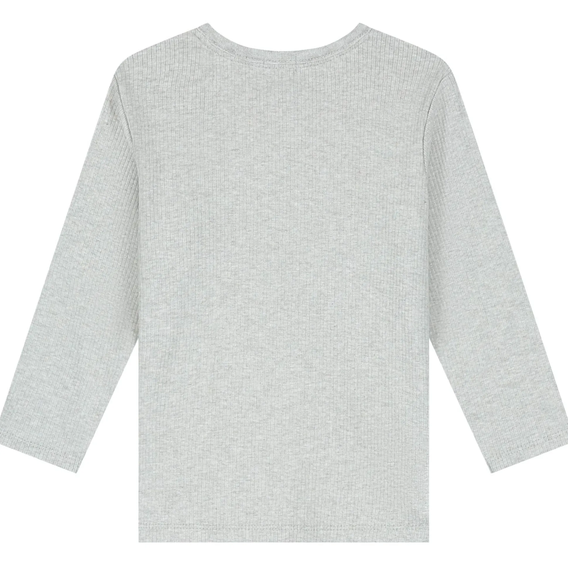 Prénatal peuter shirt lange mouwen effen grijs