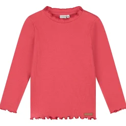 Prénatal peuter shirt lange mouwen effen rood