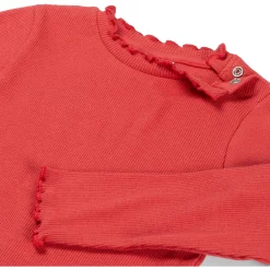 Prénatal peuter shirt lange mouwen effen rood