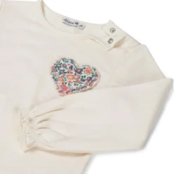 Prénatal peuter shirt lange mouwen effen wit