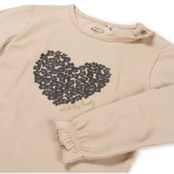 Prénatal peuter shirt lange mouwen printopdruk beige