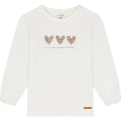 Prénatal peuter shirt lange mouwen printopdruk wit