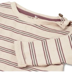 Prénatal peuter shirt lange mouwen strepen beige