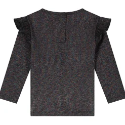 Prénatal peuter shirt lange mouwen effen zwart