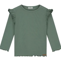 Prénatal peuter shirt lange mouwen effen groen