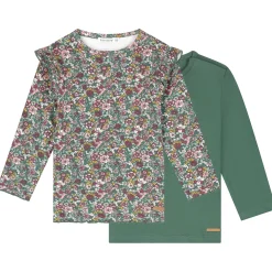 Prénatal peuter shirts 2 stuks lange mouwen groen