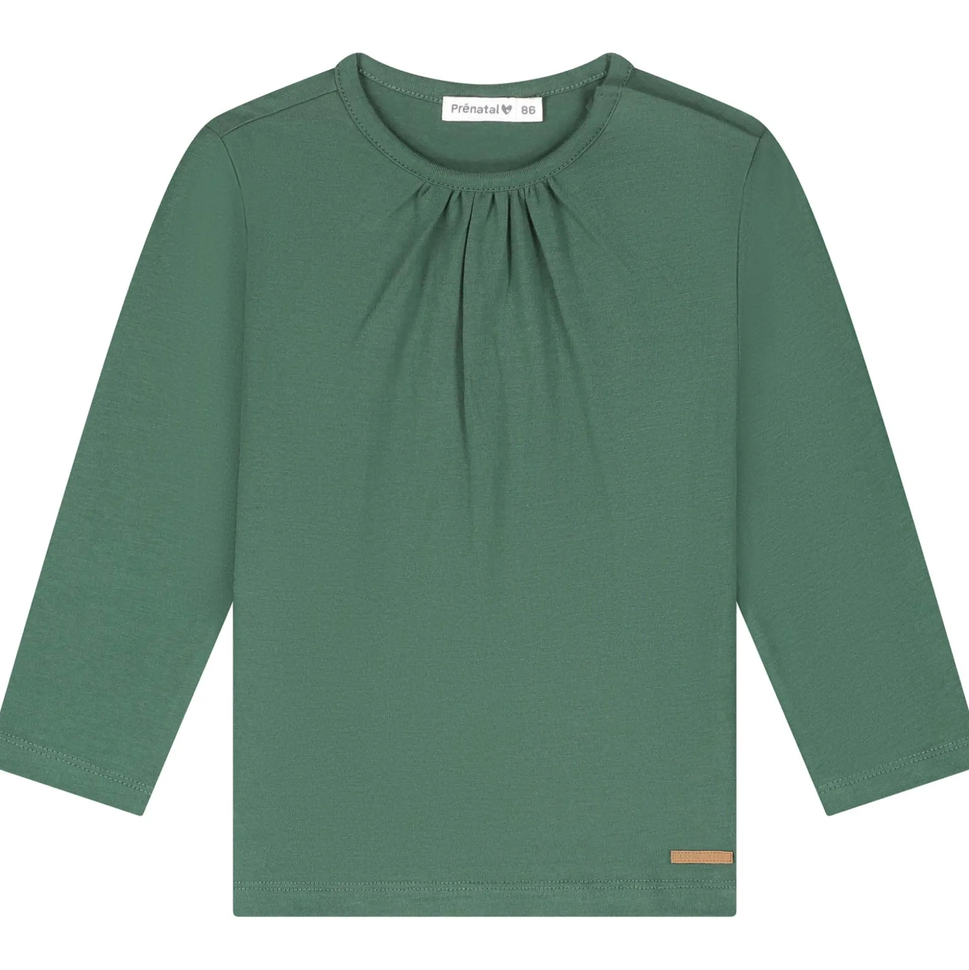 Prénatal peuter shirts 2 stuks lange mouwen groen