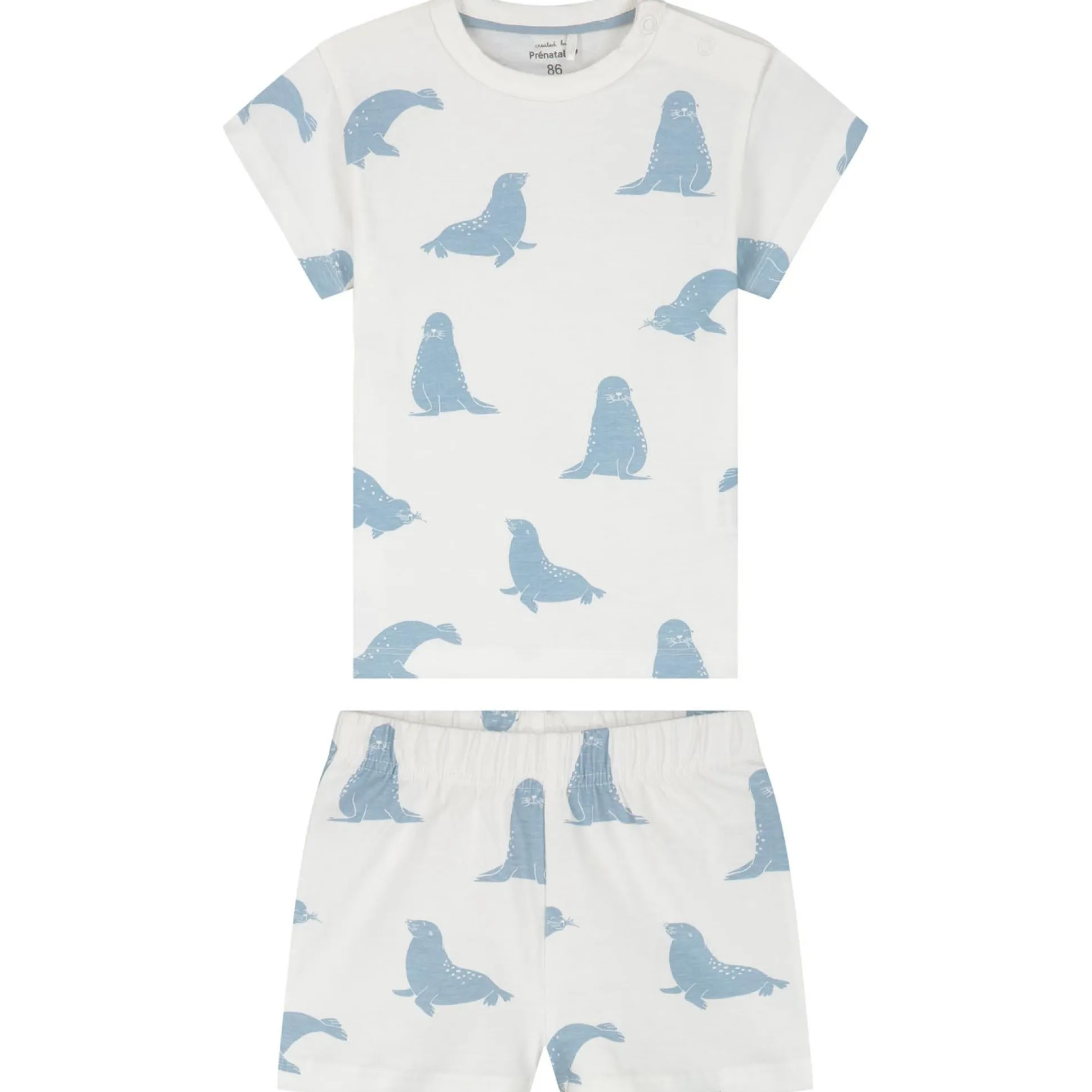 Prénatal peuter shortama 2 stuks blauw