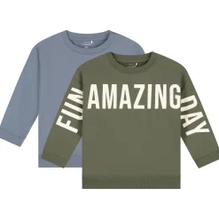 Prénatal peuter sweater 2 stuks lange mouwen tekst multi