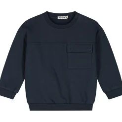 Prénatal peuter sweater lange mouwen effen blauw