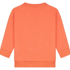 Prénatal peuter sweater lange mouwen effen oranje