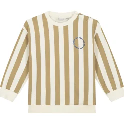 Prénatal peuter sweater lange mouwen strepen geel