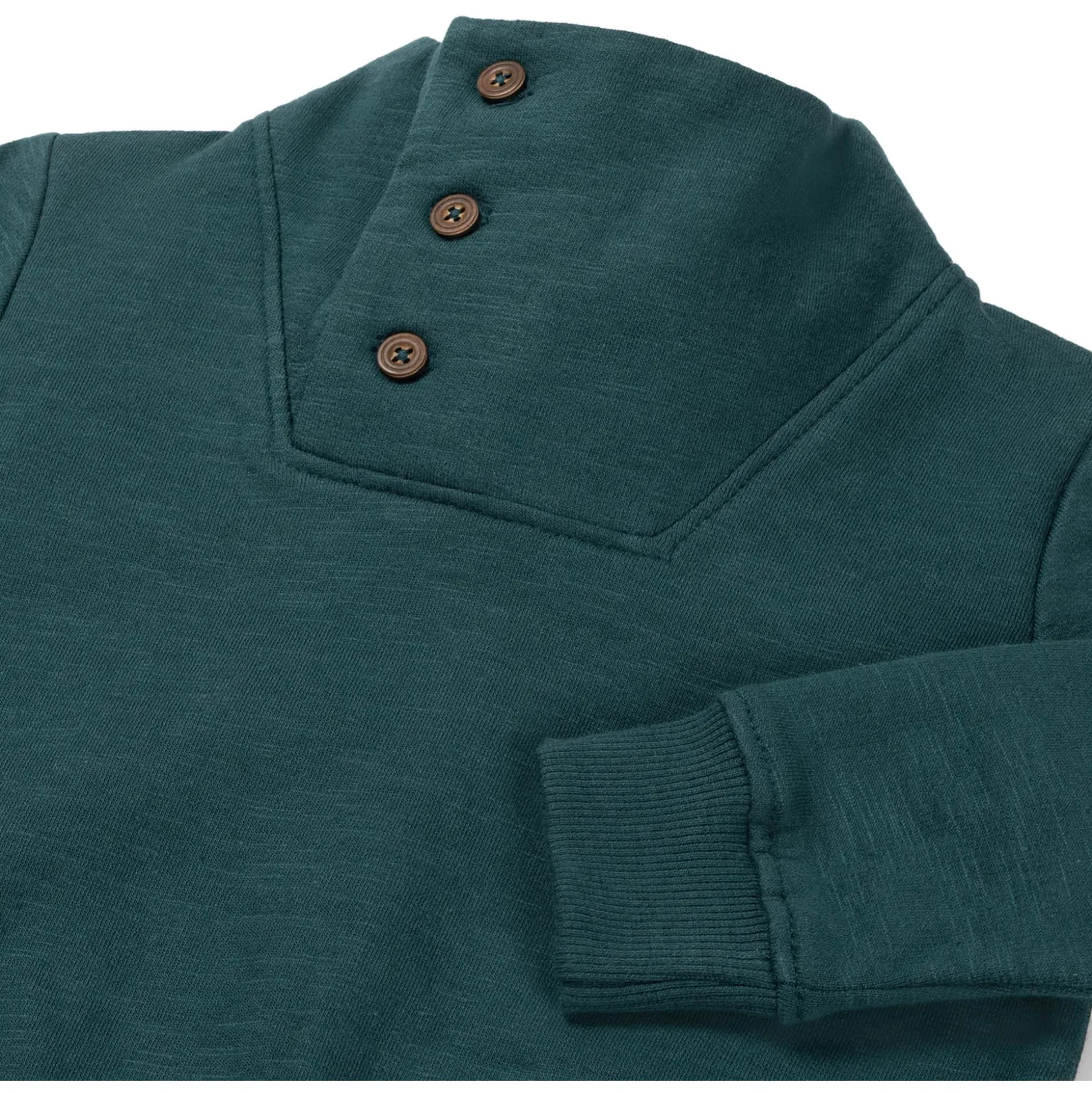 Prénatal peuter sweater lange mouwen effen groen