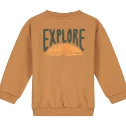 Prénatal peuter sweater lange mouwen logo bruin