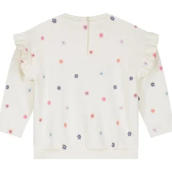 Prénatal peuter sweater lange mouwen bloemen wit