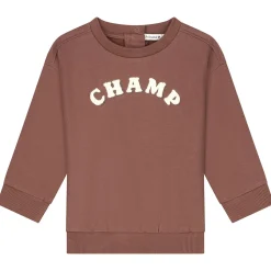 Prénatal peuter sweater lange mouwen tekst bruin