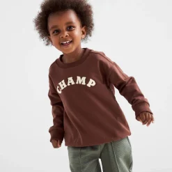 Prénatal peuter sweater lange mouwen tekst bruin