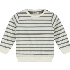 Prénatal peuter sweater lange mouwen strepen groen