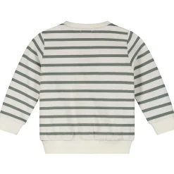 Prénatal peuter sweater lange mouwen strepen groen