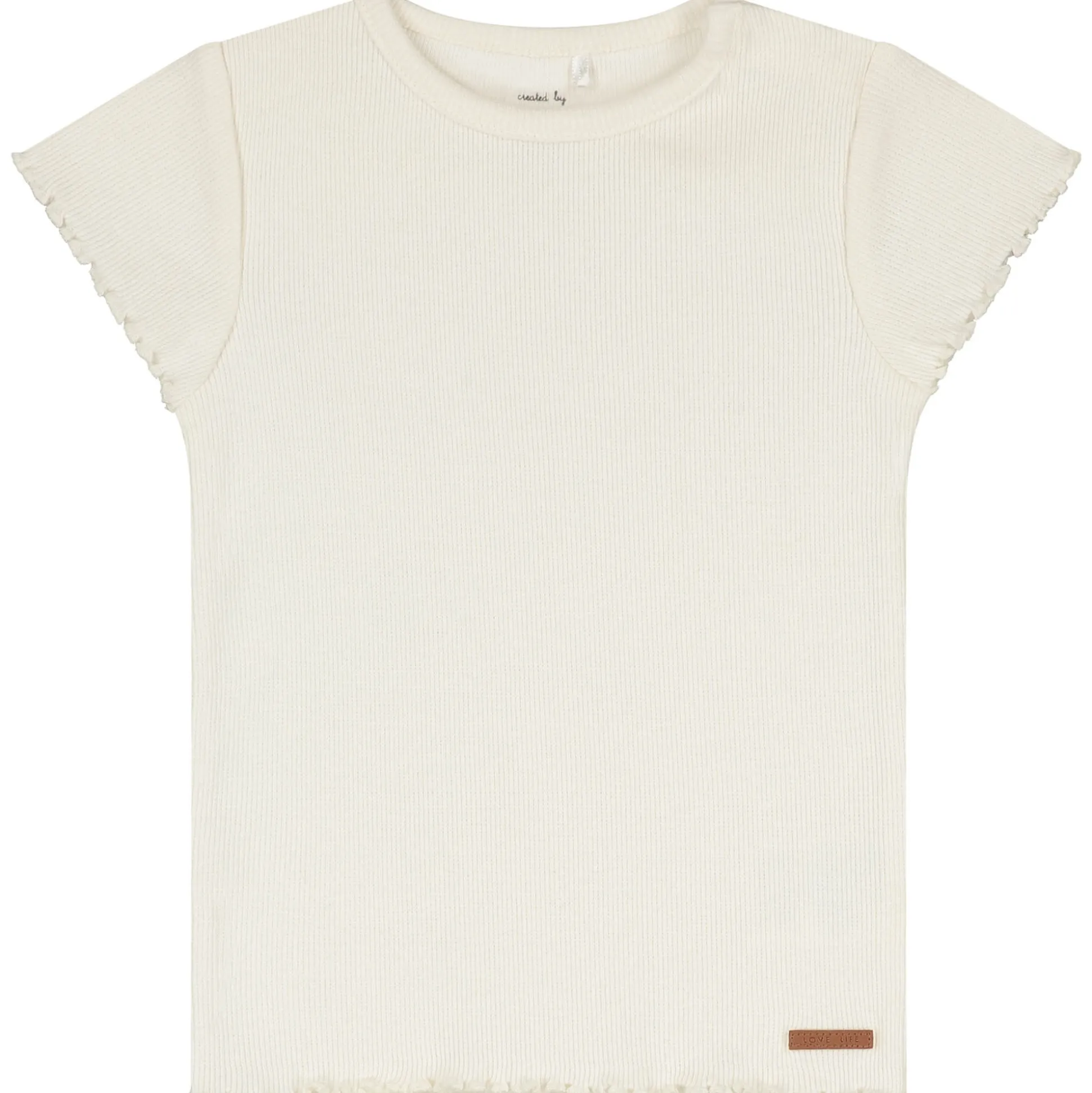 Prénatal peuter T-shirt korte mouwen effen wit