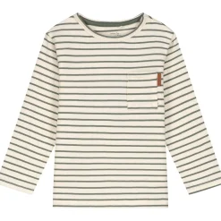 Prénatal peuter T-shirt lange mouwen strepen groen