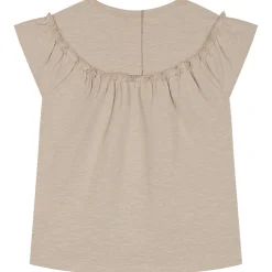 Prénatal peuter T-shirts 2 stuks korte mouwen panterprint beige