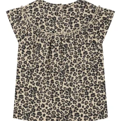 Prénatal peuter T-shirts 2 stuks korte mouwen panterprint beige