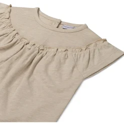 Prénatal peuter T-shirts 2 stuks korte mouwen panterprint beige