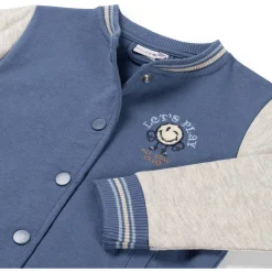 Prénatal peuter vest lange mouwen meerkleurig blauw