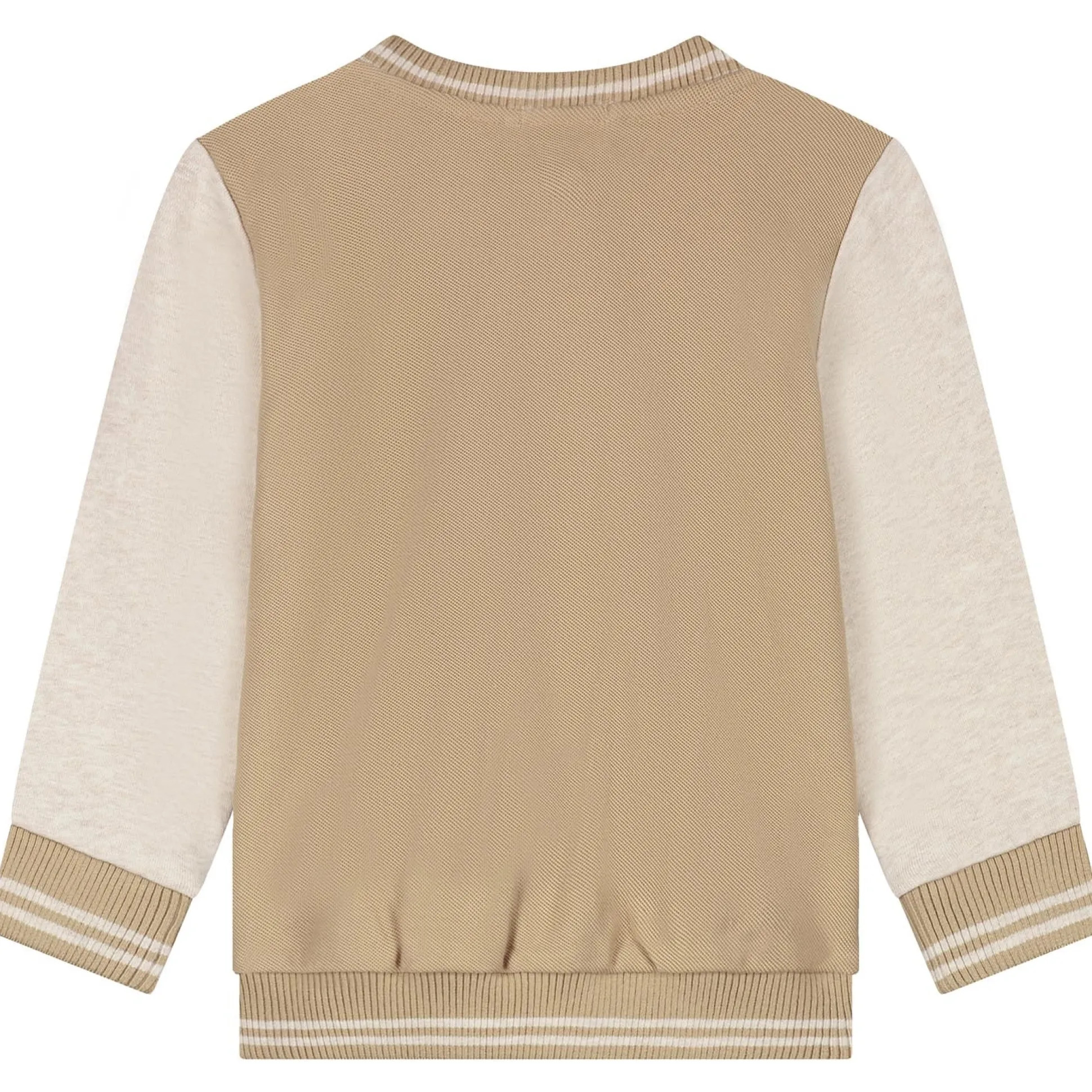 Prénatal peuter vest lange mouwen meerkleurig beige