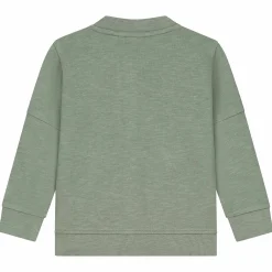 Prénatal peuter vest lange mouwen effen groen