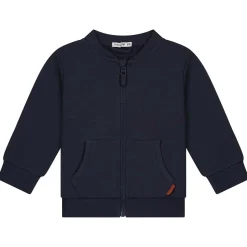 Prénatal peuter vest lange mouwen effen blauw