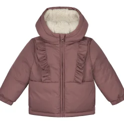 Prénatal peuter winterjas lange mouwen effen roze