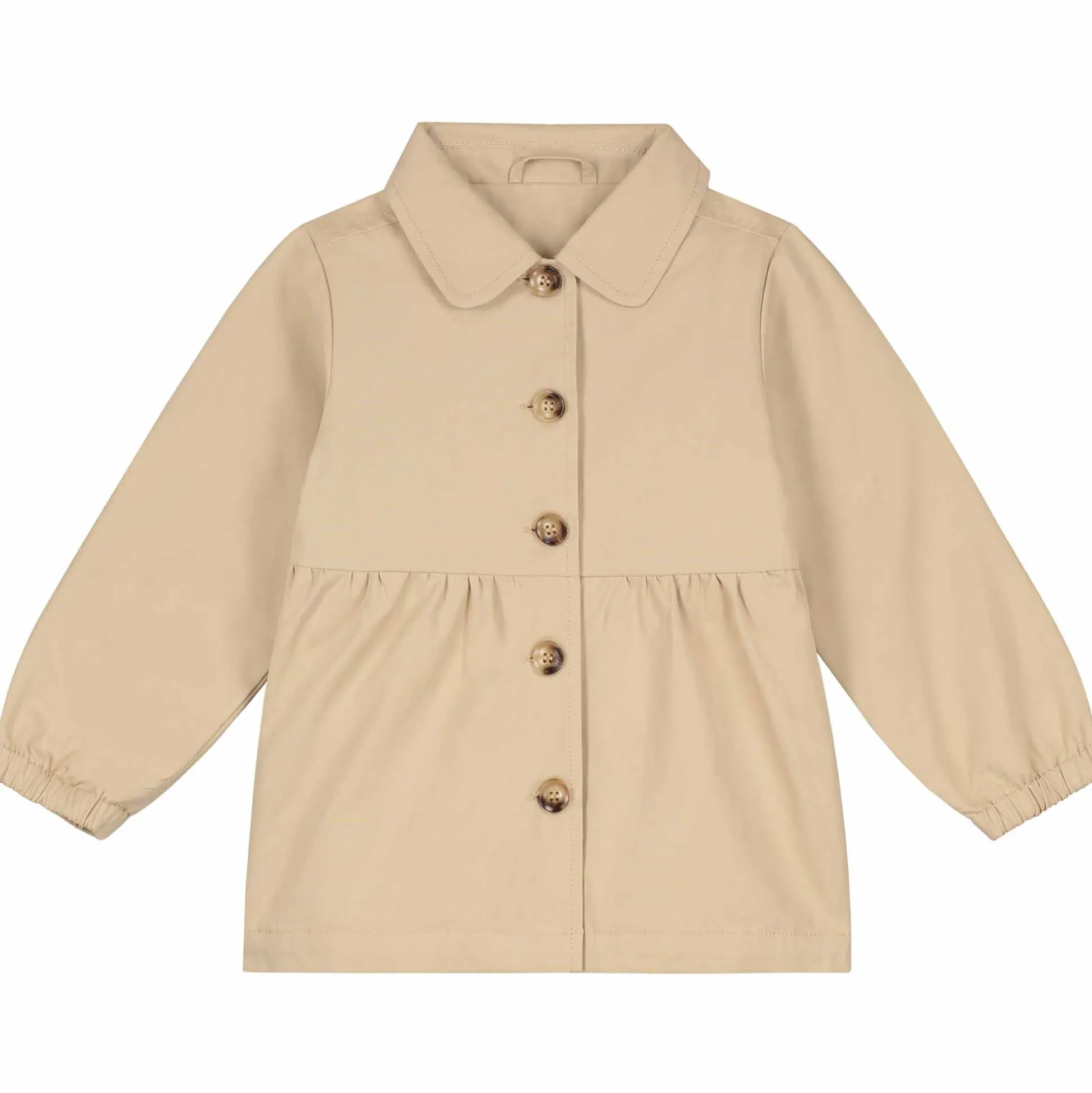 Prénatal peuter zomer trenchcoat lange mouwen effen beige