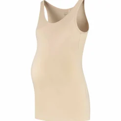 Prénatal positie singlet basis mouwloos effen beige