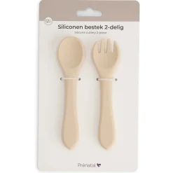 Prénatal siliconen bestek 2-delig beige