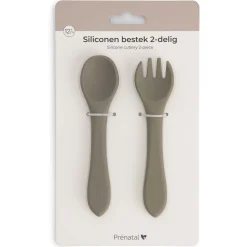 Prénatal siliconen bestek 2-delig groen