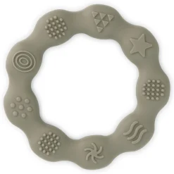 Prénatal siliconen bijtring groen