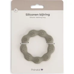Prénatal siliconen bijtring groen