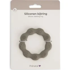 Prénatal siliconen bijtring groen