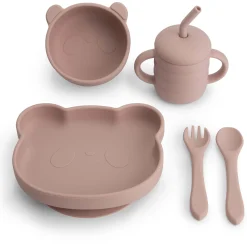 Prénatal siliconen eetset roze