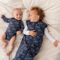 Prénatal slaapzak auto's blauw